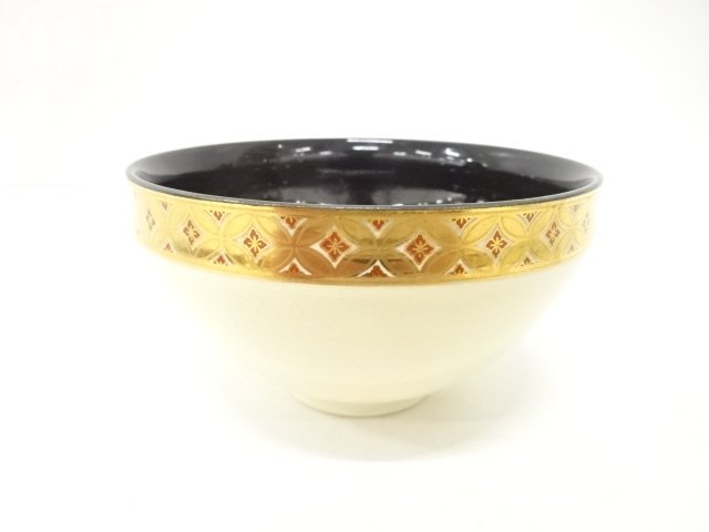 JAPANESE COLLECTIBLE / KYOTO-YAKI / MADE BY KIYAMA / SHIPPO PATTERN / 